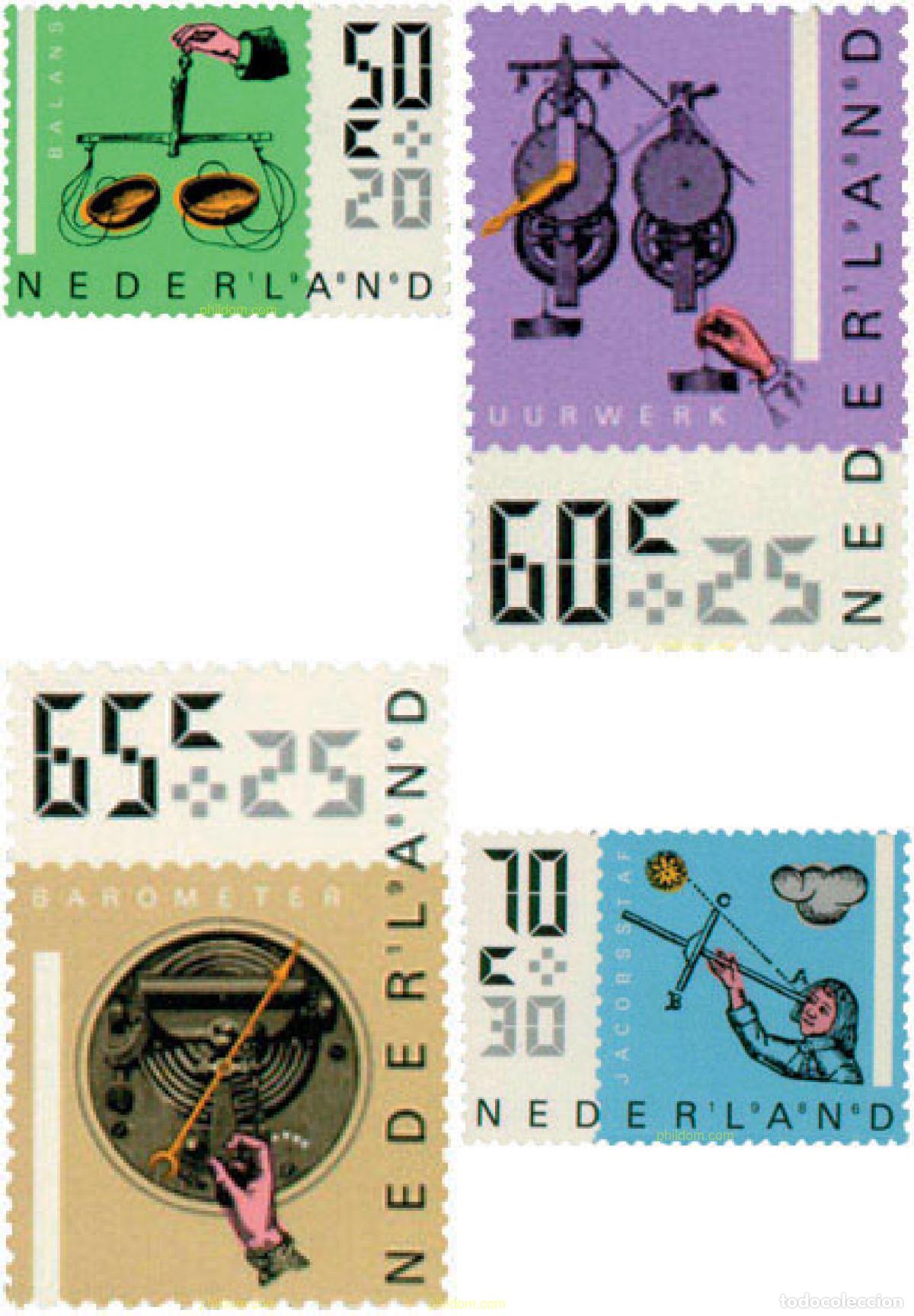 Timbres: 103273 MNH HOLANDA 1986 INSTRUMENTOS ANTIGUOS DE MESURA