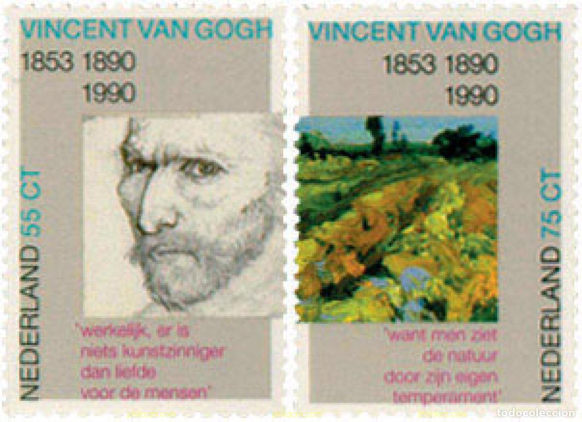 Briefmarken: 103345 MNH HOLANDA 1990 CENTENARIO DE LA MUERTE DE VINCENT VAN GOGH