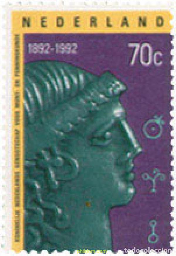 Sellos: 103398 MNH HOLANDA 1992 CENTENARIO DE LA ASOCIACION REAL NUMISMATICA