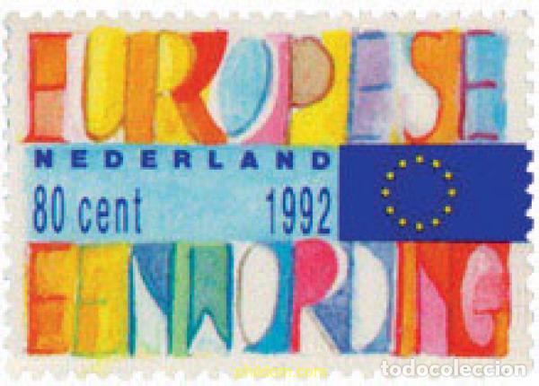 Sellos: 103402 MNH HOLANDA 1992 ENTRADA EN VIGOR DEL MERCADO UNICO EUROPEO