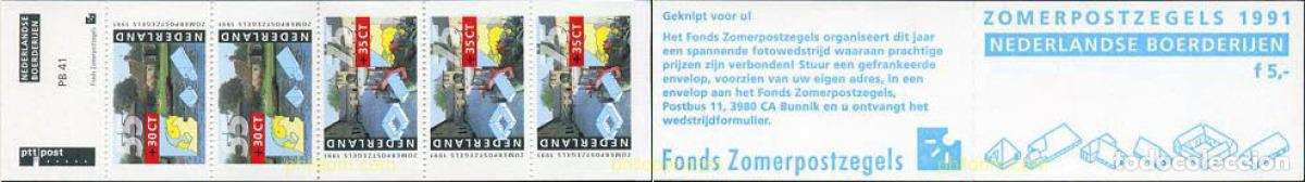 Sellos: 113370 MNH HOLANDA 1991 GRANJAS DE HOLANDA