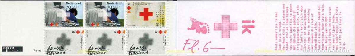Sellos: 113380 MNH HOLANDA 1992 CRUZ ROJA