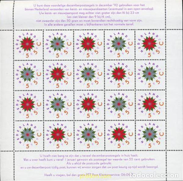 Sellos: 112965 MNH HOLANDA 1992 SELLOS PARA EL CORREO DE NAVIDAD