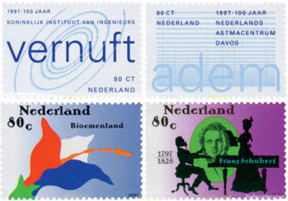 Sellos: 103484 MNH HOLANDA 1997 ANIVERSARIOS