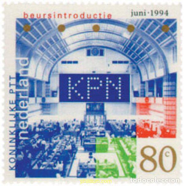 Sellos: 104663 MNH HOLANDA 1994 ENTRADA EN BOLSA DE LA SOCIEDAD REAL PTT DE HOLANDA