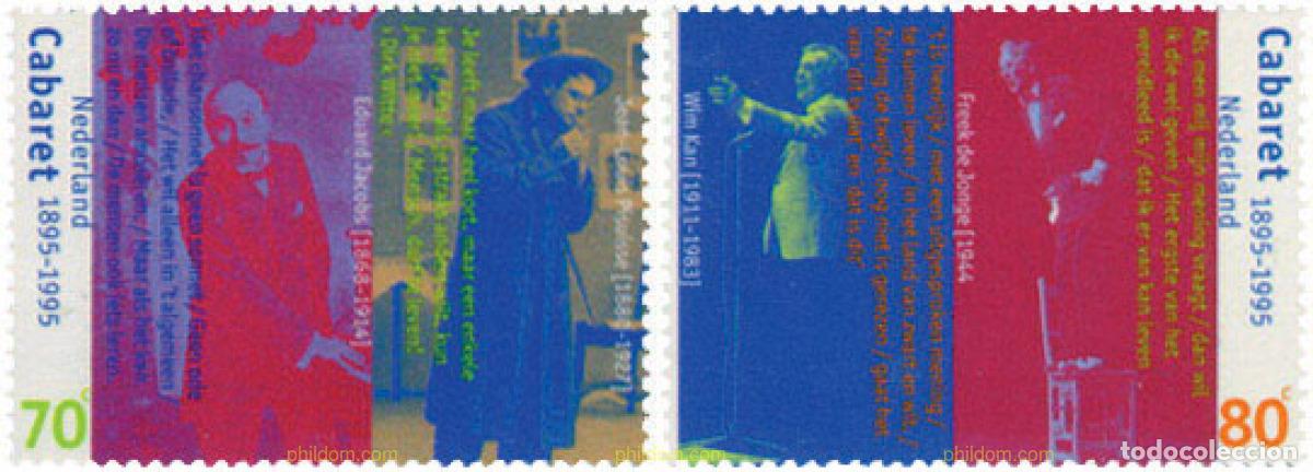 Sellos: 104787 MNH HOLANDA 1995 CENTENARIO DEL CABARET EN HOLANDA