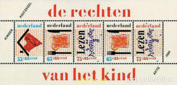 Sellos: 105492 MNH HOLANDA 1989 PRO INFANCIA