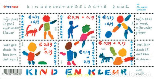 Sellos: 108287 MNH HOLANDA 2002 PRO INFANCIA