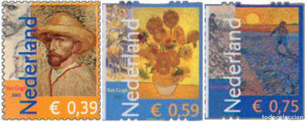 Sellos: 108334 MNH HOLANDA 2003 150 ANIVERSARIO DEL NACIMIENTO DE VINCENT VAN GOGH
