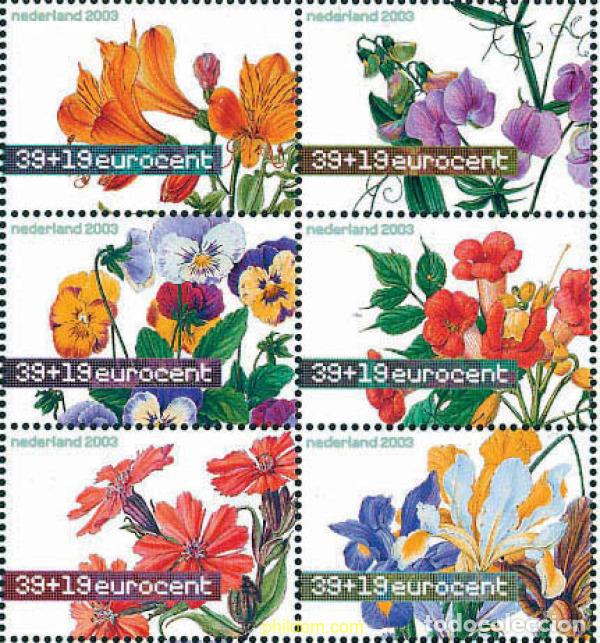 Sellos: 158609 MNH HOLANDA 2003 SELLOS DE VERANO. FLORES