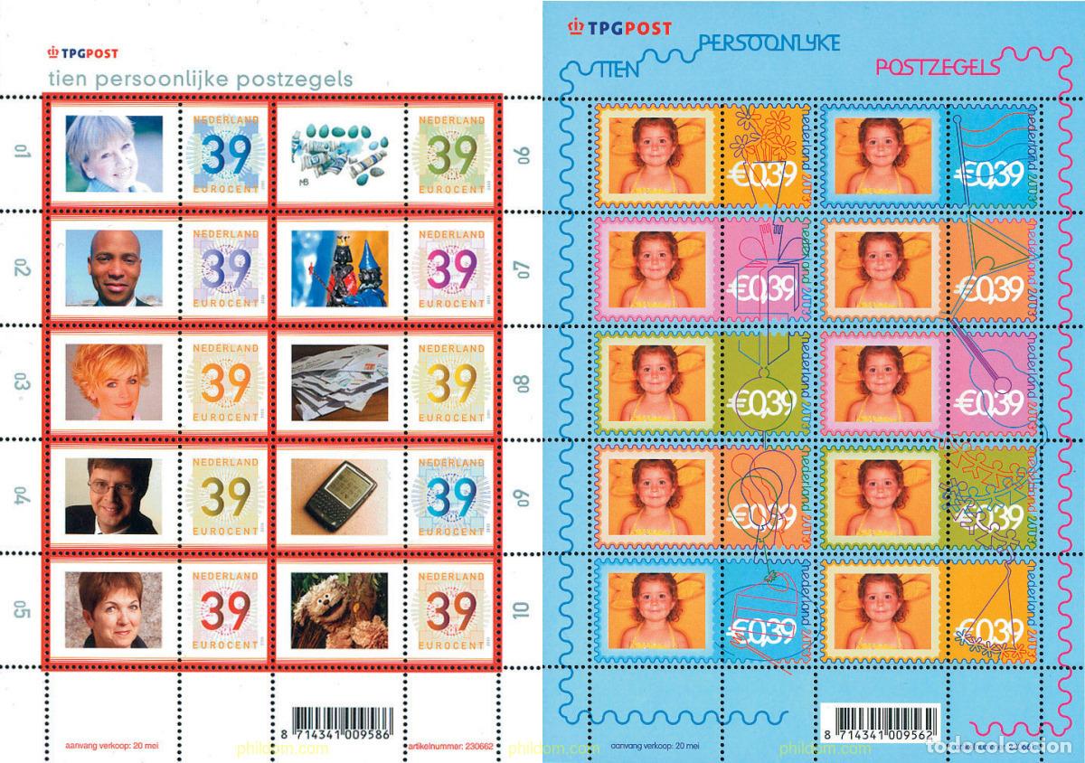 Sellos: 228375 MNH HOLANDA 2003 SELLOS CON MENSAJE