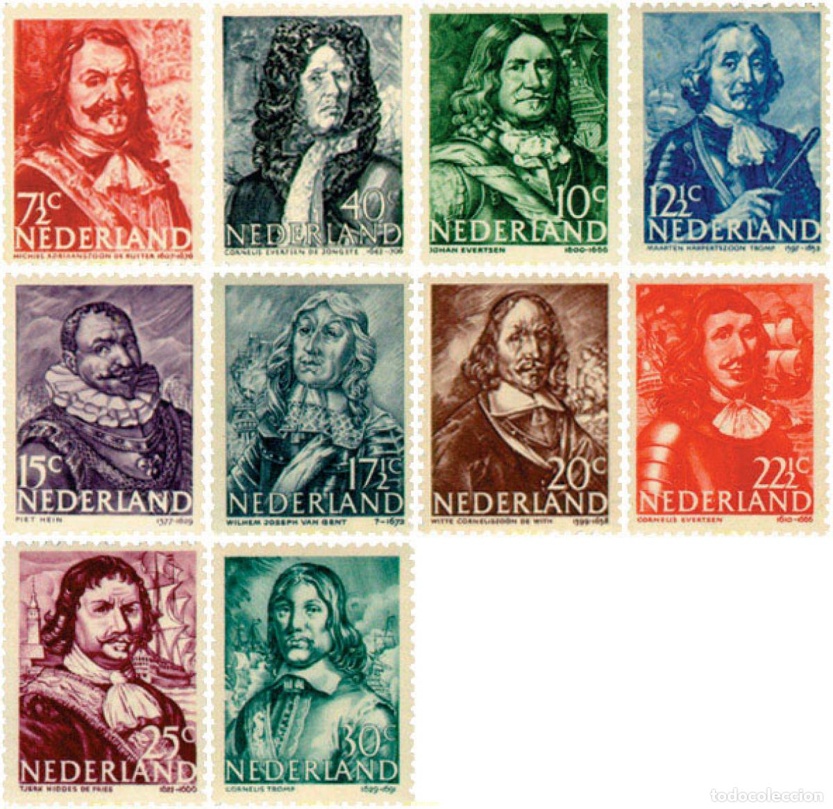 Sellos: 323810 HINGED HOLANDA 1943 ALMIRANTES