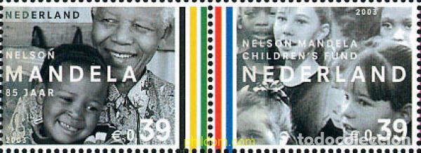 Sellos: 125539 MNH HOLANDA 2003 85 ANIVERSARIO DEL NACIMIENTO DE NELSON MANDELA