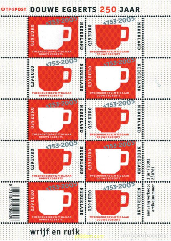 Sellos: 125529 MNH HOLANDA 2003 250 ANIVERSARIO DE DOUWE EGBERTS