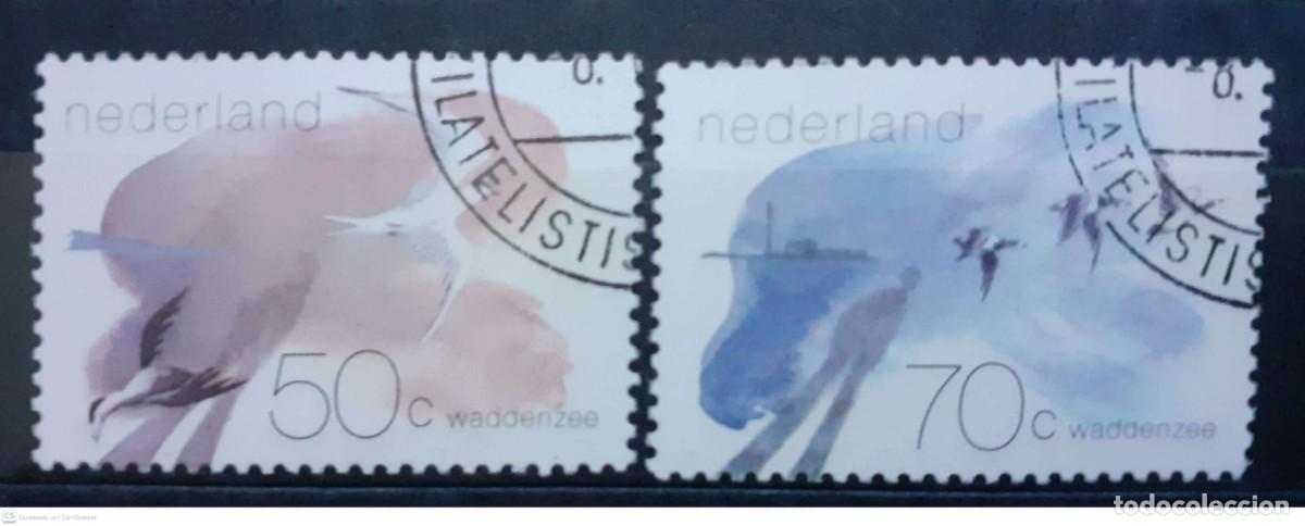 Sellos: HOLANDA n&ordm; 1179/1180&ordm; Mar de Wedell. Aves. Serie completa