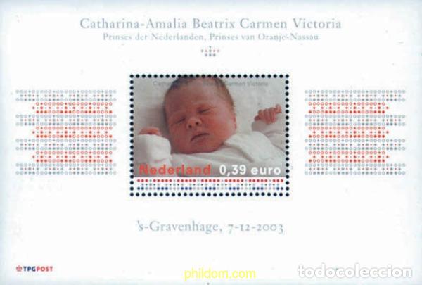 Sellos: 139591 MNH HOLANDA 2003 NACIMIENTO DE LA PRINCESA CATERINA-AMALIA