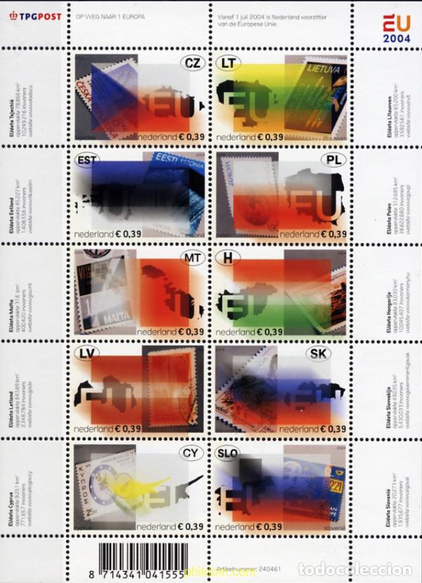 Sellos: 158617 MNH HOLANDA 2004 AMPLIACION DE LA UNION EUROPEA