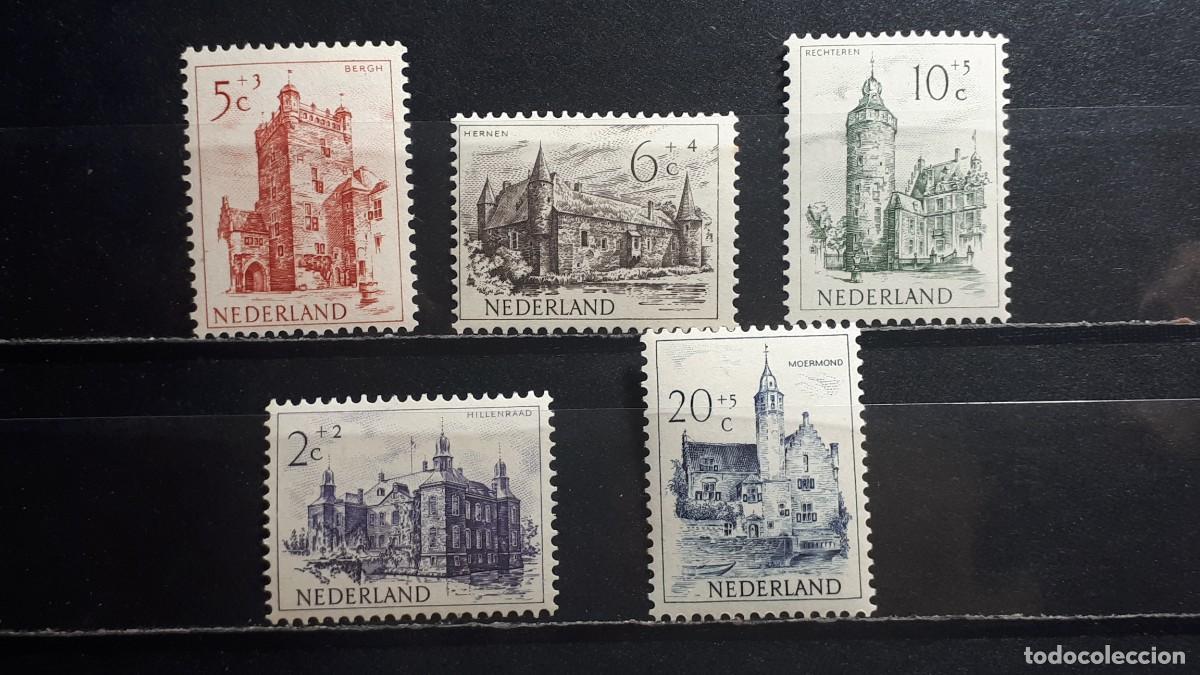 Sellos: HOLANDA. A&Ntilde;O 1951. **. YVERT 554/8