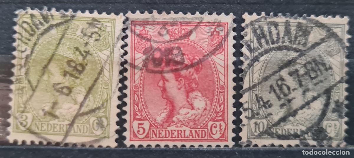 Selos: Serie de sellos usados de Paises Bajos 1898-1923: Wilhelmina