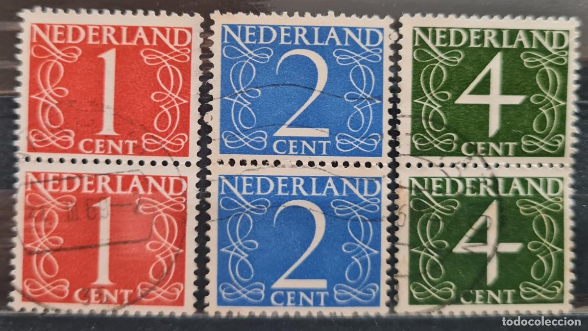 Selos: Serie de sellos usados de Paises Bajos 1946: cifras