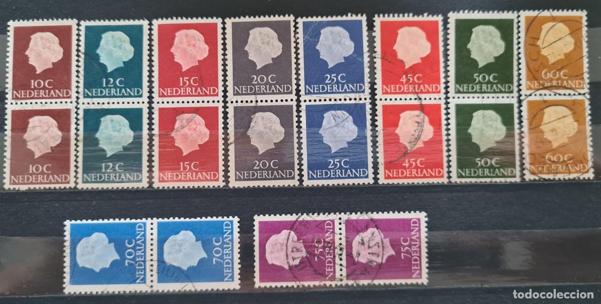 Briefmarken: Serie de sellos usados de Paises Bajos 1953-67: Reina Juliana