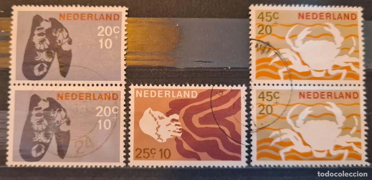 Briefmarken: Serie de sellos usados de Paises Bajos 1967: sobretasa pro-beneficencia