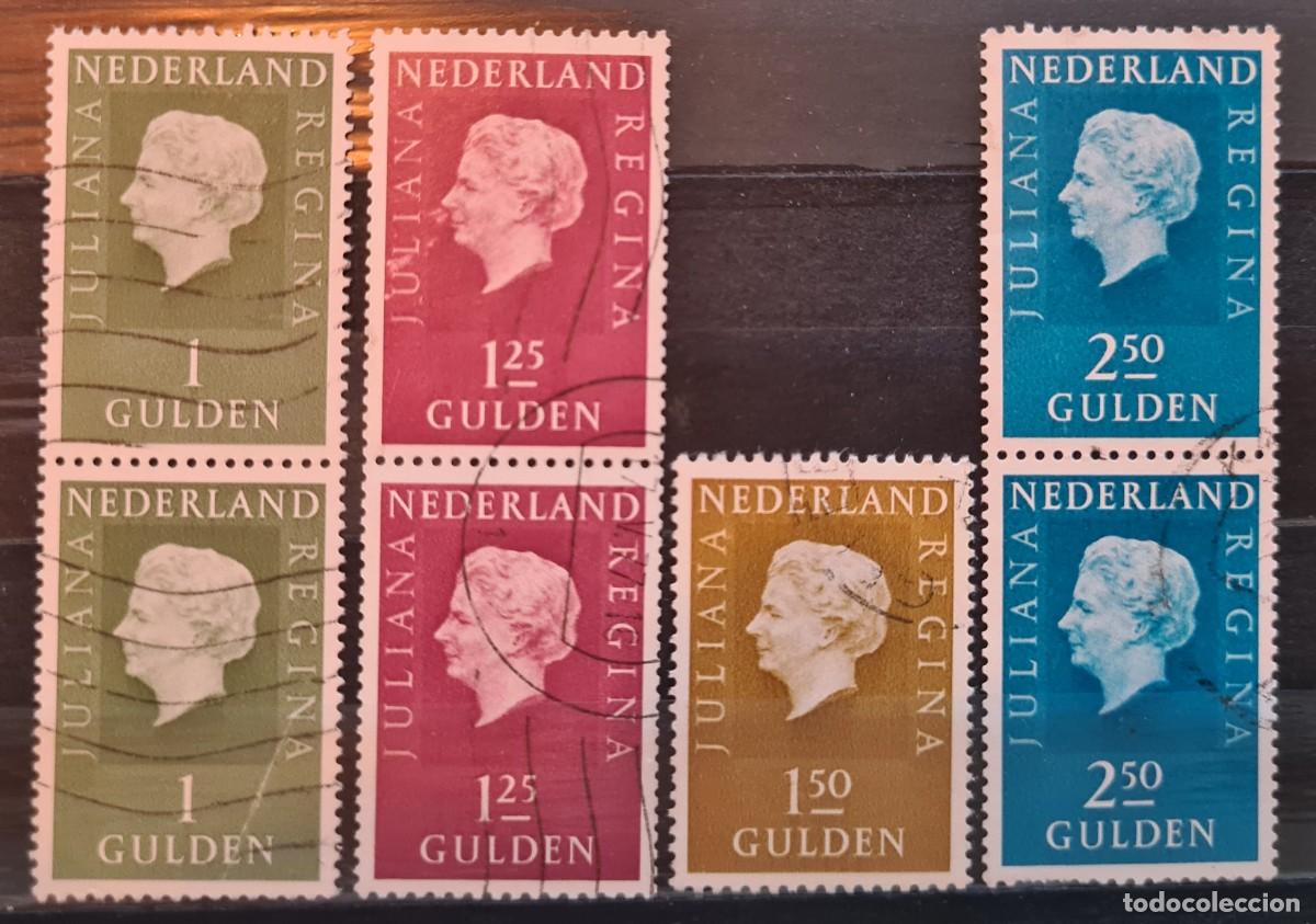 Briefmarken: Serie de sellos usados de Paises Bajos 1969-71: Reina Juliana