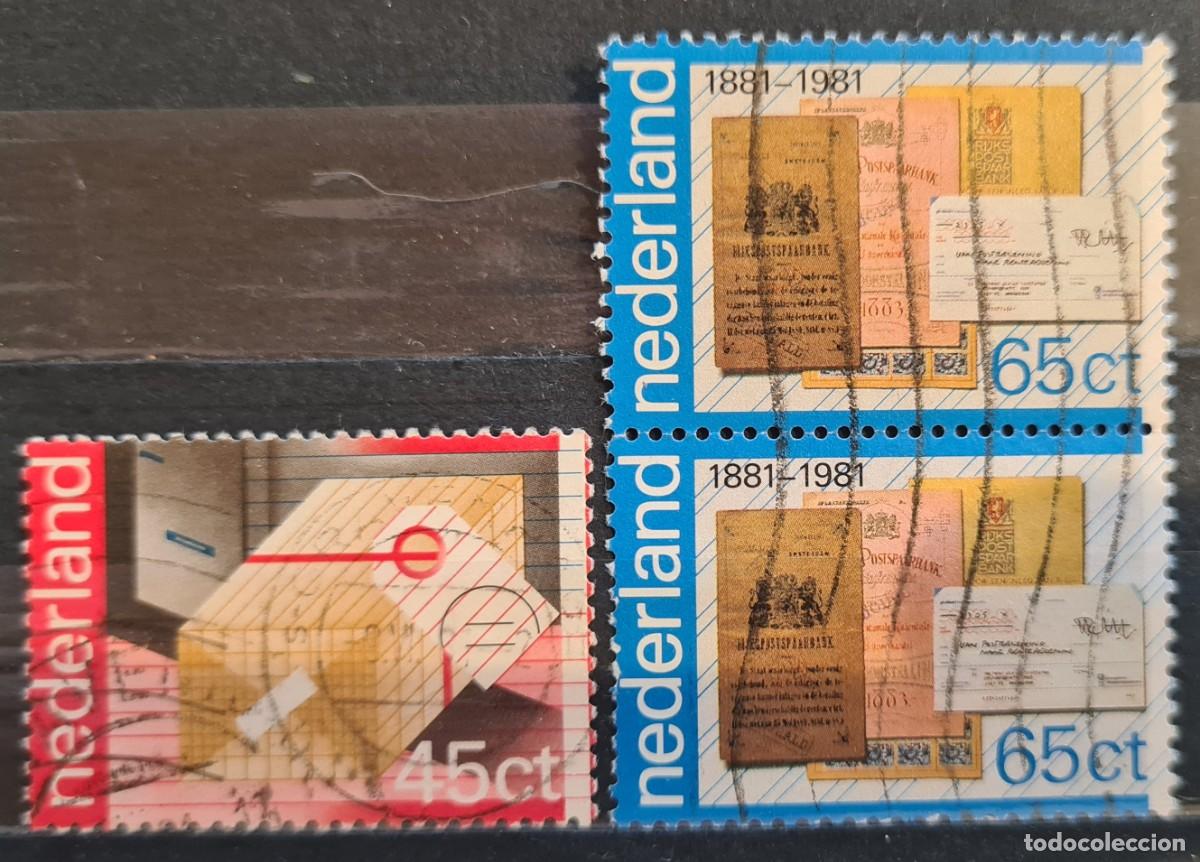 Briefmarken: Serie de sellos usados de Paises Bajos 1981: Centenario de la creaci&oacute;n de los servicios postales