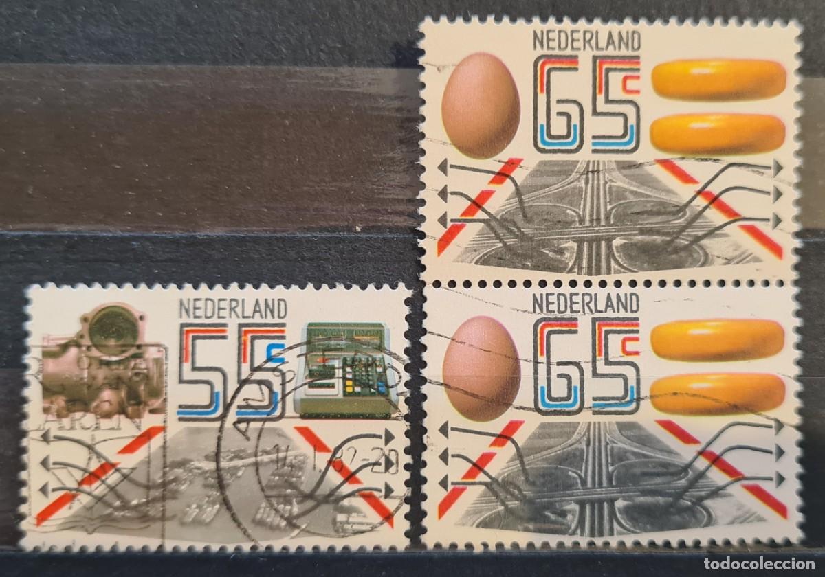 Briefmarken: Serie de sellos usados de Paises Bajos 1981: Exportaciones industriales y agr&iacute;colas