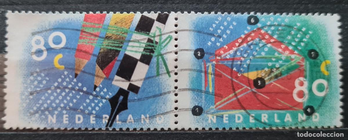 Briefmarken: Serie completa de sellos usados de Paises Bajos 1993: Campa&ntilde;a promoci&oacute;n correpondencia personal