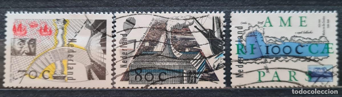 Briefmarken: Serie de sellos usados de Paises Bajos 1996: Grandes navegantes