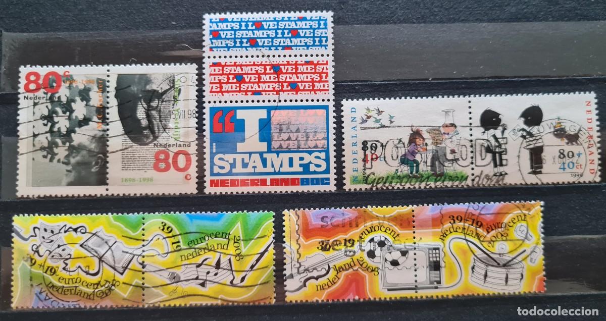 Briefmarken: Lote de 32 sellos de los Paises Bajos