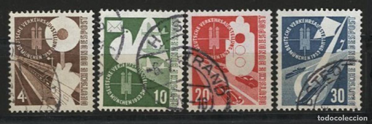 Sellos: alemania 1953 michel 167/170 usado 40&euro; - 6/32