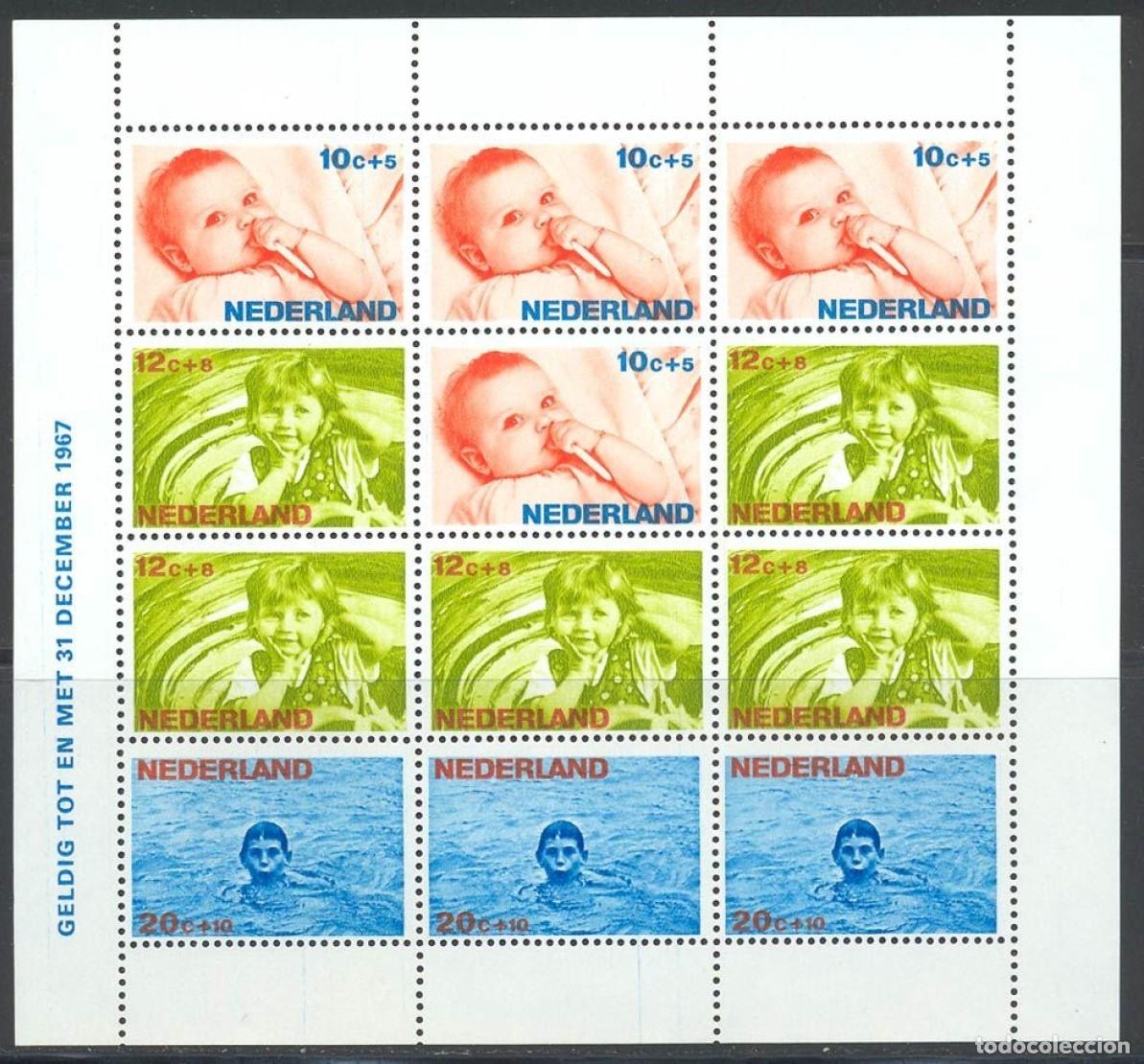 Sellos: HB** HOLANDA 1966, YT 5