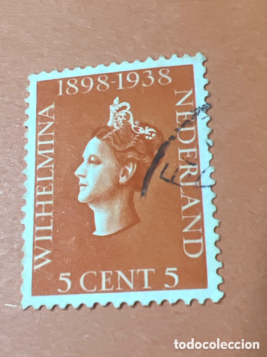 Sellos: S43. 1938 Holanda 40 Aniversario reinado reina Guillermina