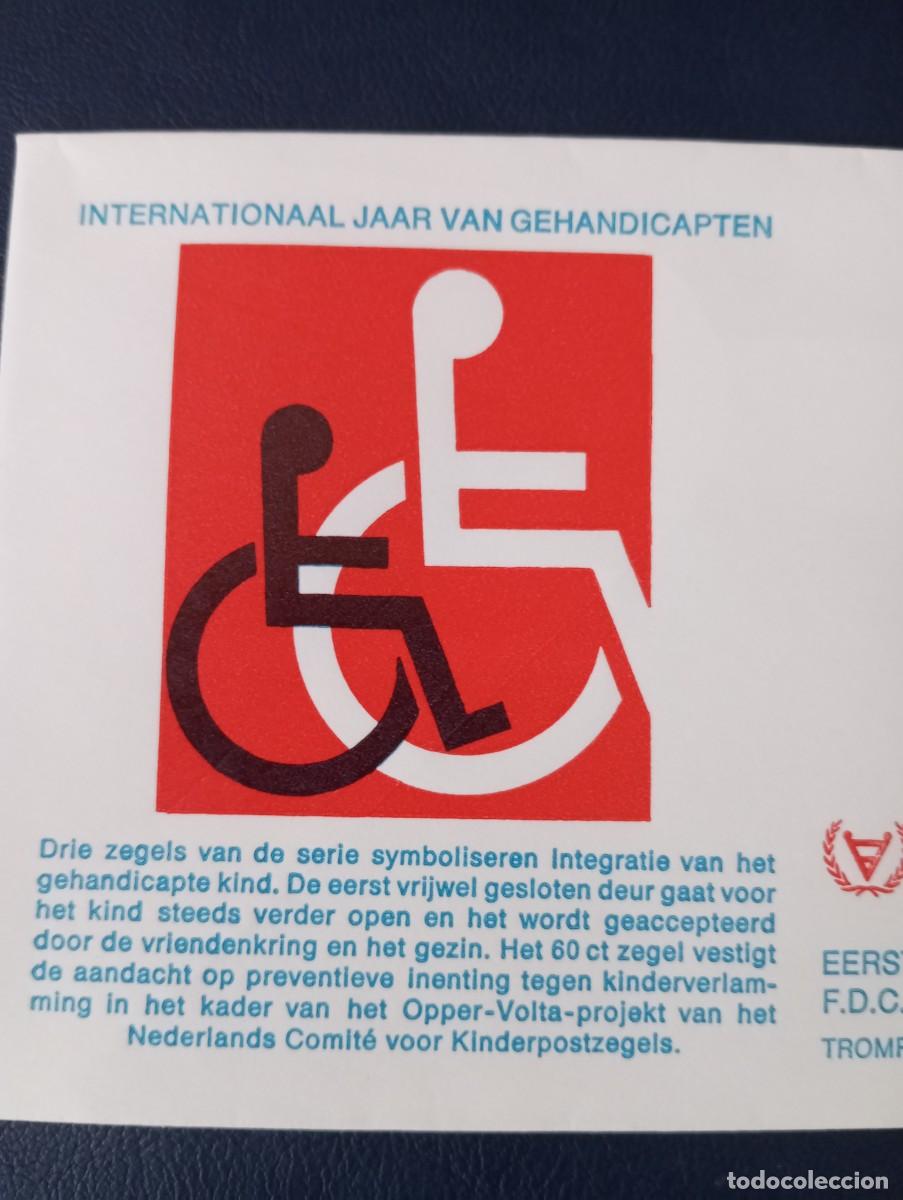 Sellos: HOLANDA, 1981, D&Iacute;A INTERNACIONAL DE LOS DISCAPACITADOS - Foto 2