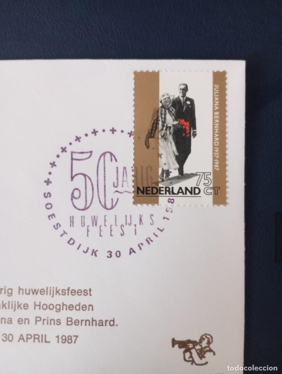 Sellos: HOLANDA, 1987, CINCUENTENARIO REAL - Foto 3