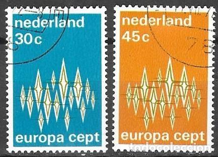 Sellos: SELLOS* CON MATASELLOS DE FAVOR DE HOLANDA 1972, YT 958/ 59