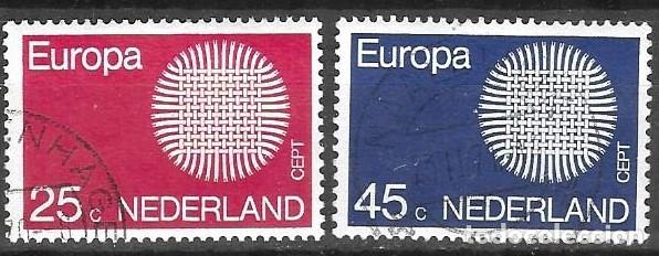 Sellos: SELLOS USADOS DE HOLANDA 1970, YT 914/ 15