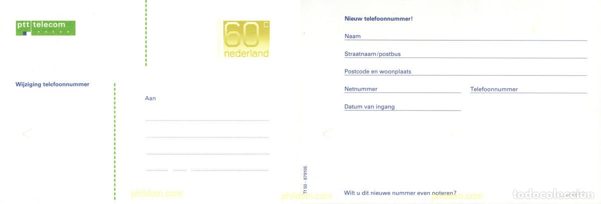 Sellos: 708275 MNH HOLANDA 1982 ENTERO POSTAL