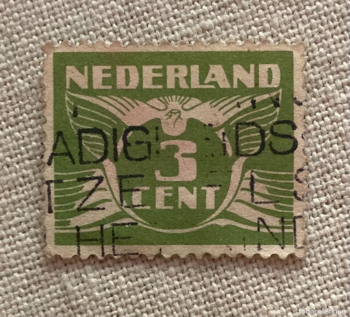 Sellos: Nederland sello Pa&iacute;ses Bajos Holanda 3 cents