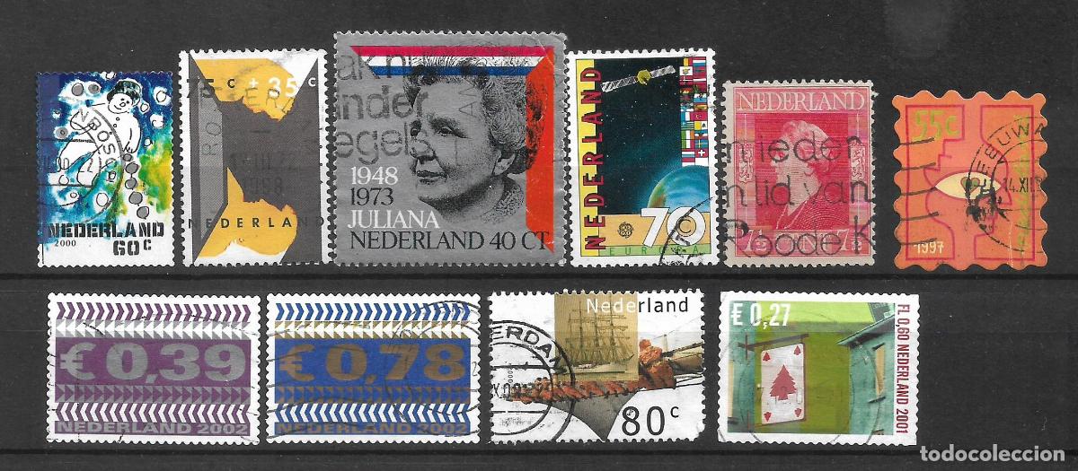 Sellos: holanda lote 10 sellos usados - 9/4