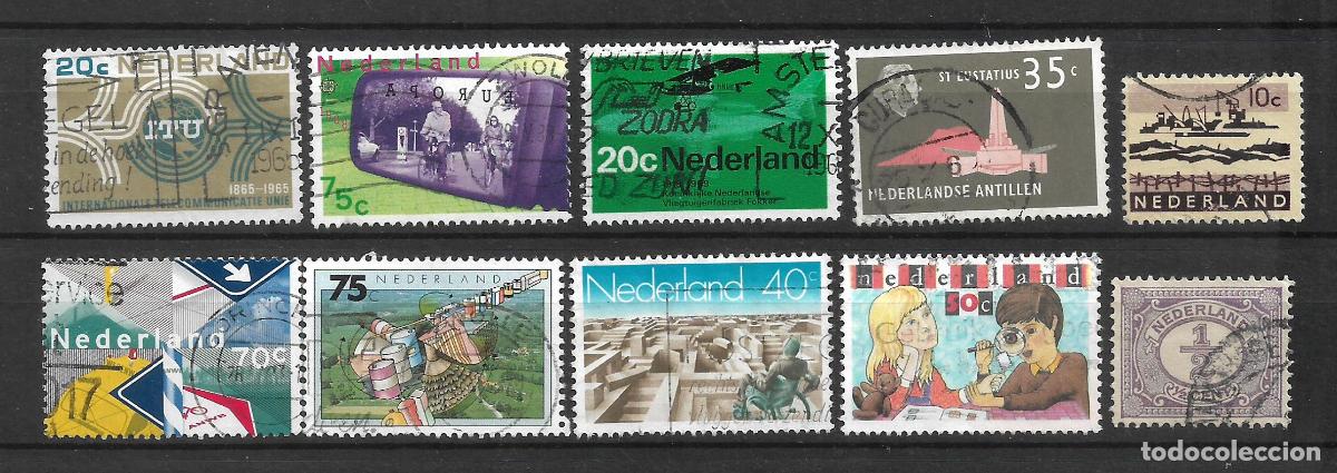 Sellos: holanda lote 10 sellos usados - 9/4