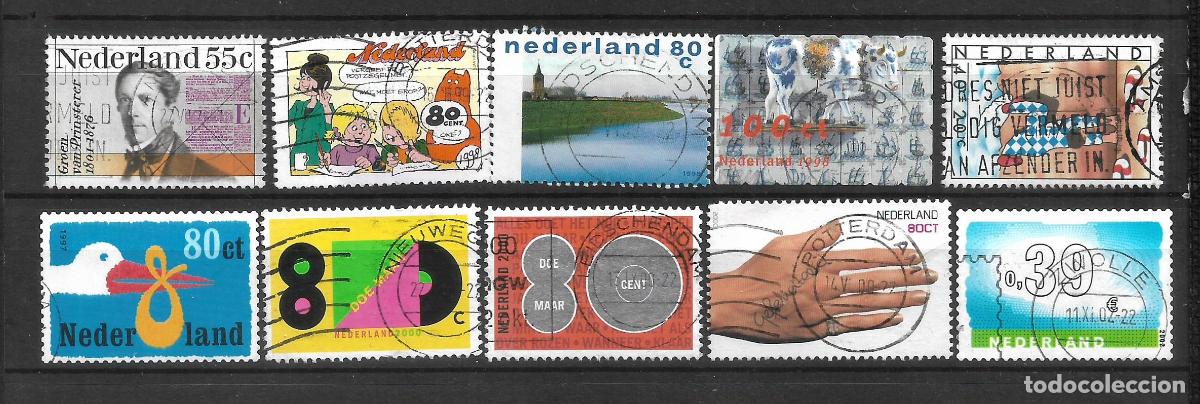 Sellos: holanda lote 10 sellos usados - 9/4