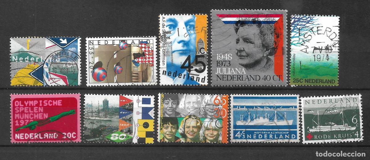 Sellos: holanda lote 10 sellos usados - 9/4