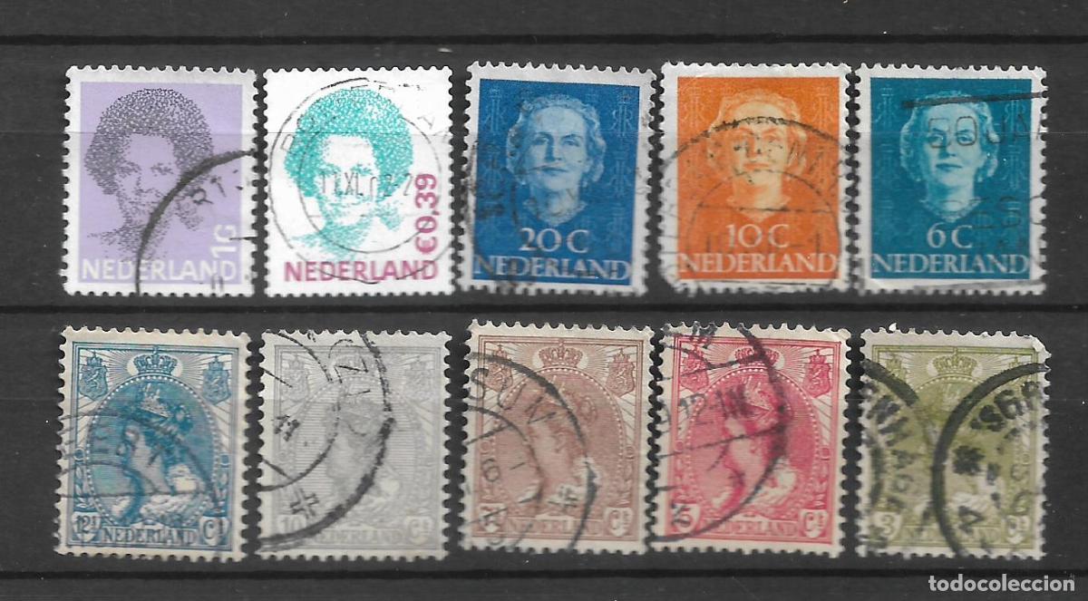 Sellos: holanda lote 10 sellos usados - 9/4