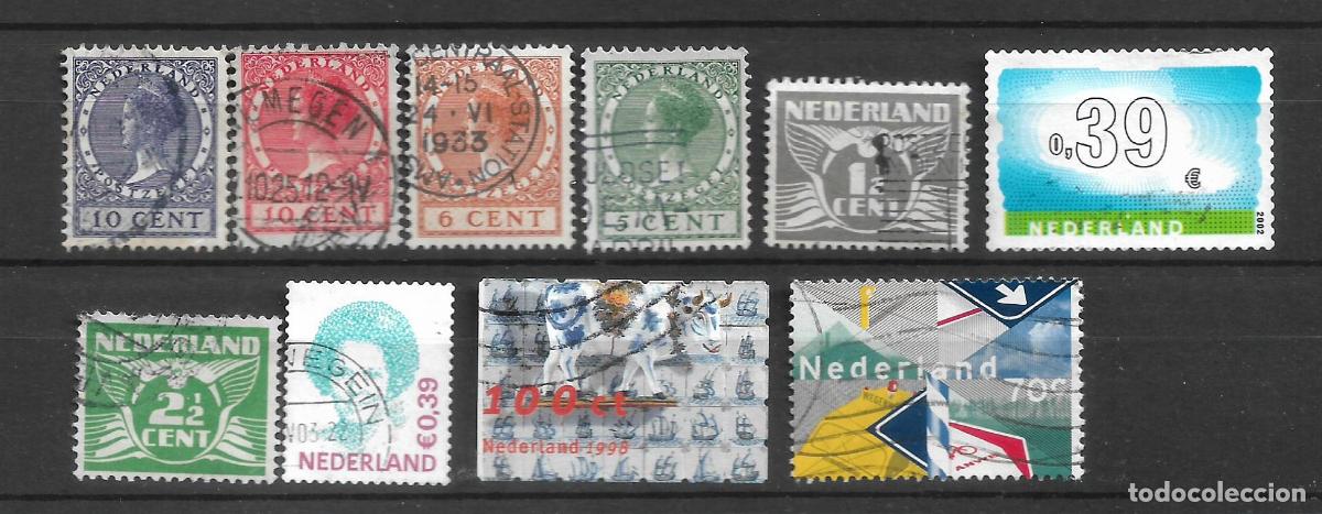 Sellos: holanda lote 10 sellos usados - 9/4