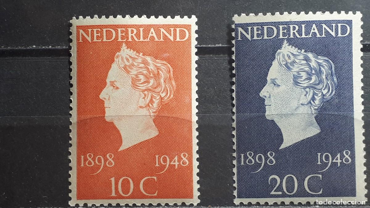 Sellos: HOLANDA. A&Ntilde;O 1948. **. YVERT 495/6