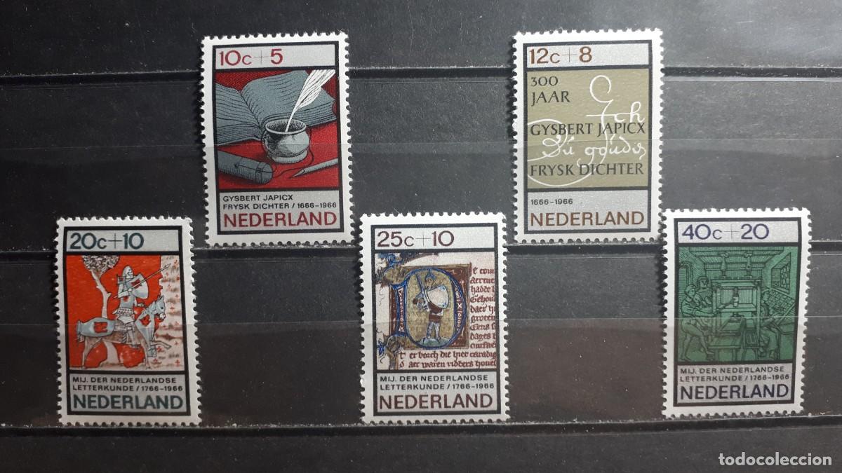 Sellos: HOLANDA. A&Ntilde;O 1966. **. YVERT 832/6