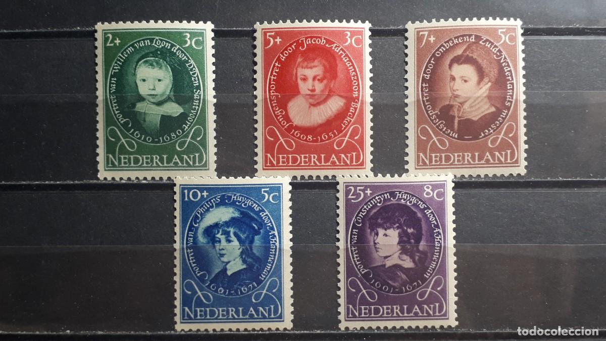 Sellos: HOLANDA. A&Ntilde;O 1955. **. YVERT 644/8